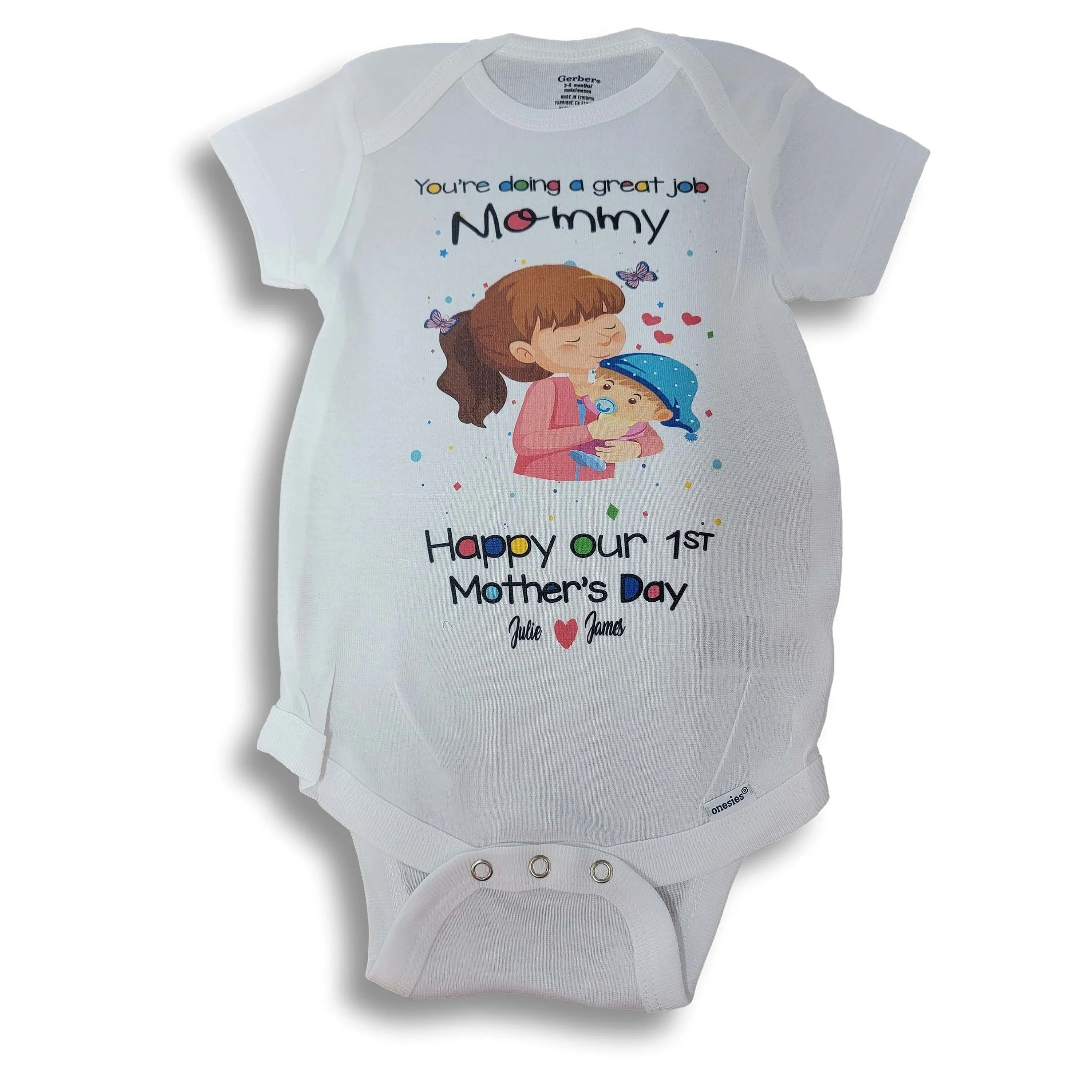 1st Mothers day Onesie  |  Baby Shower Gift |  Unique Baby Gift | Mother's day Onesie | Baby Clothes