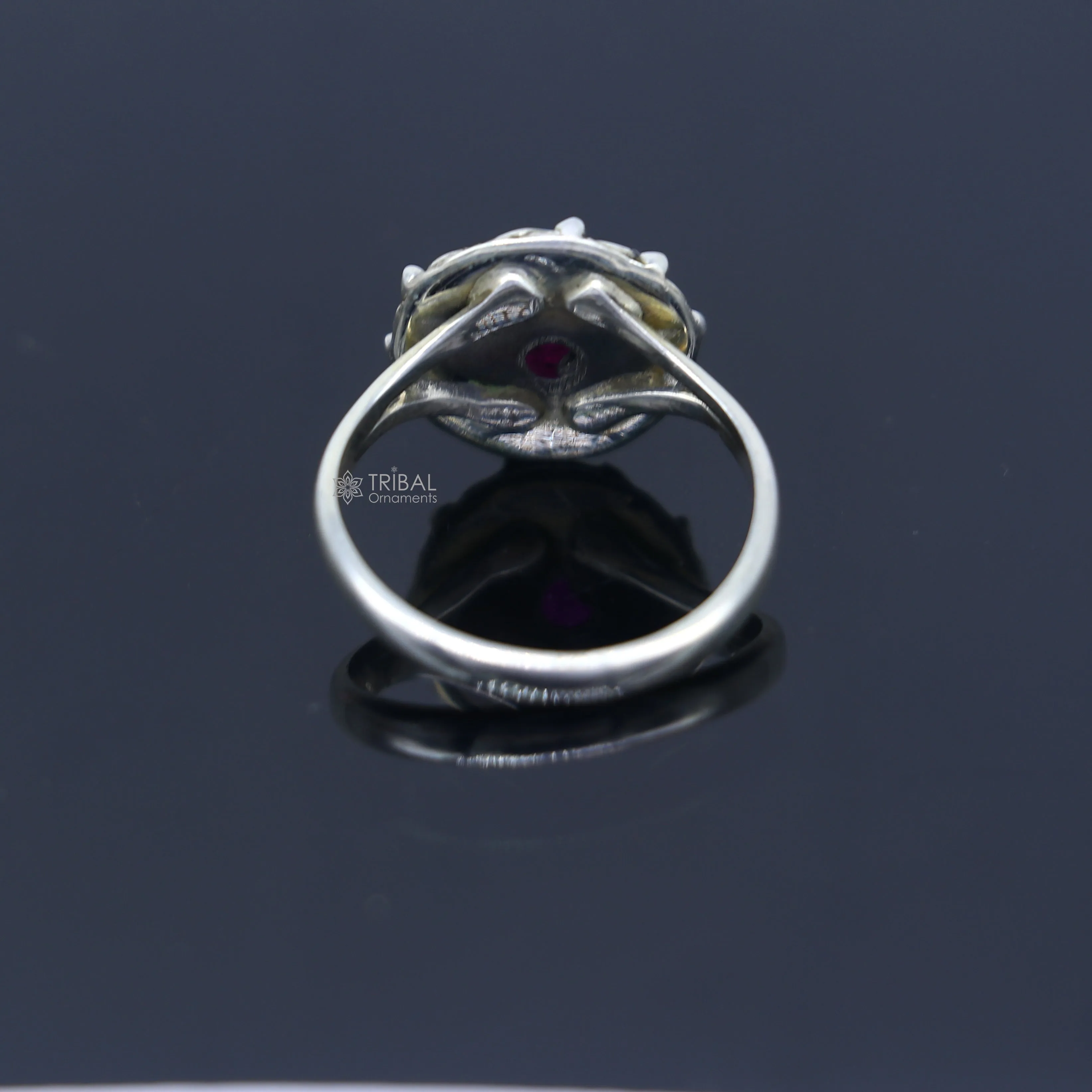 925 sterling silver purple colour stone ring Jewelry sr730