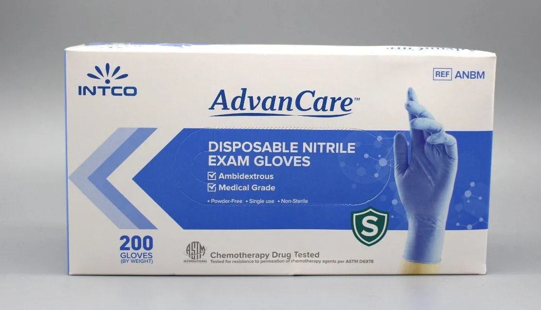 AdvanCare Medical Nitrile Examination Gloves - 200 count box