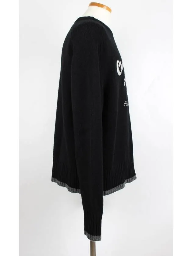 Atelier logo knit sweater XXL
