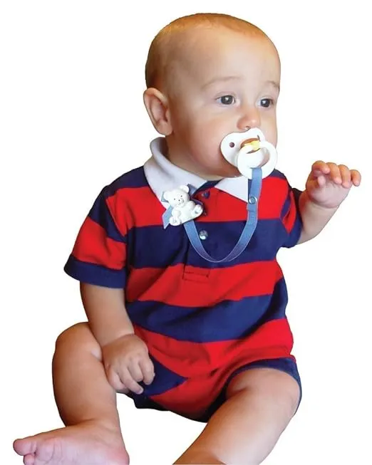 Baby Buddy Blue Bear Pacifier Holder 1pc