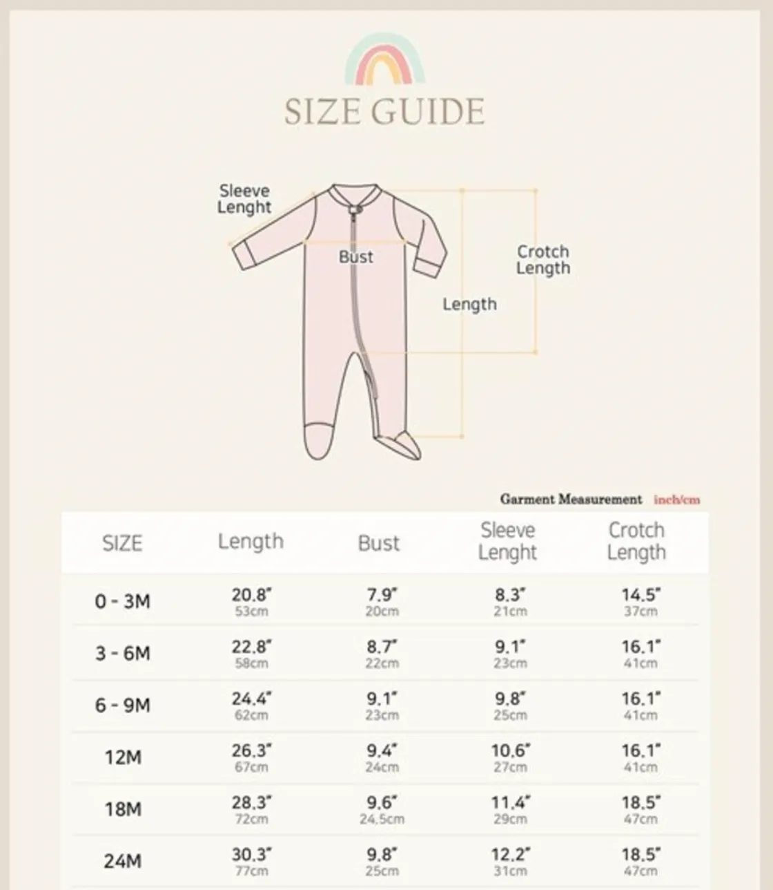 Basic Baby Modal Footies in Warm Sand