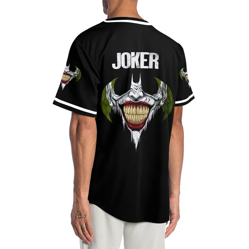Batman Joker Why So Serious Horror Baseball Jersey