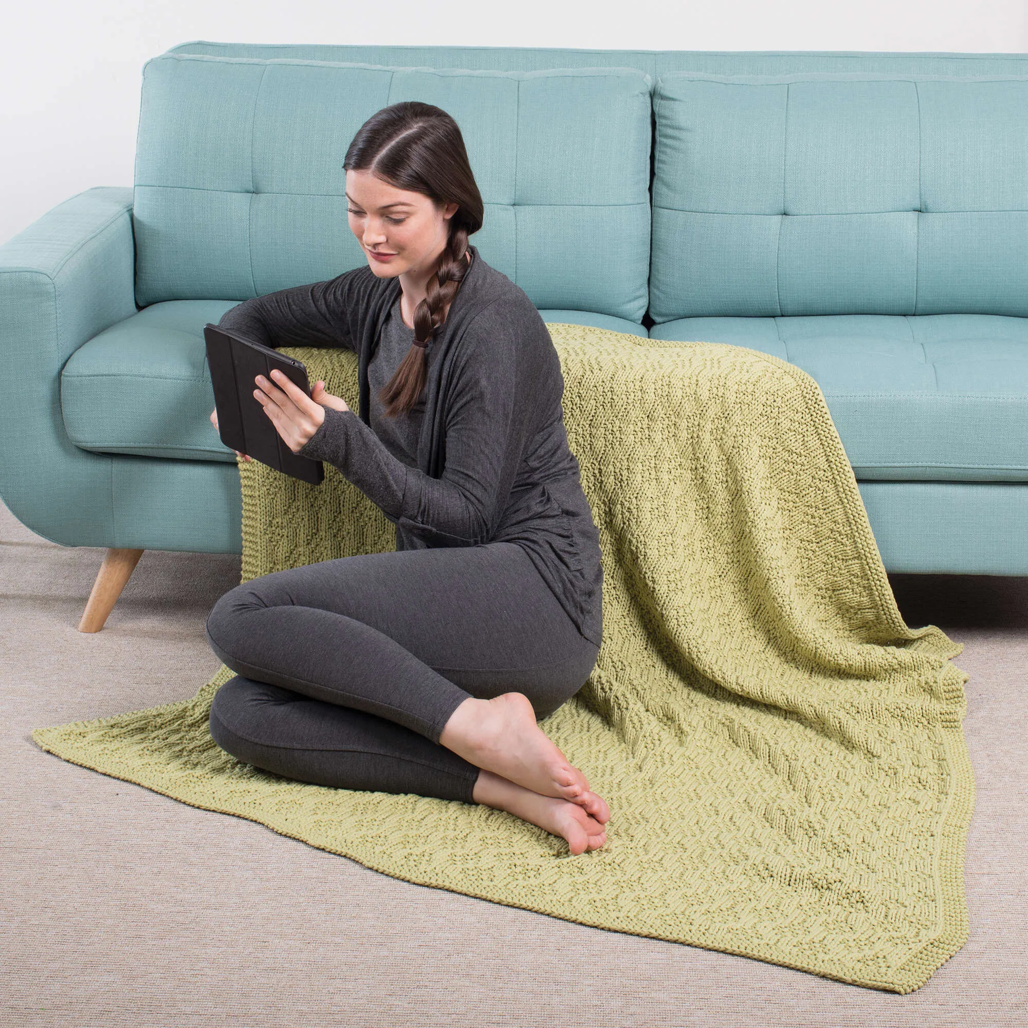 Bernat Tasty Textures Knit Blanket