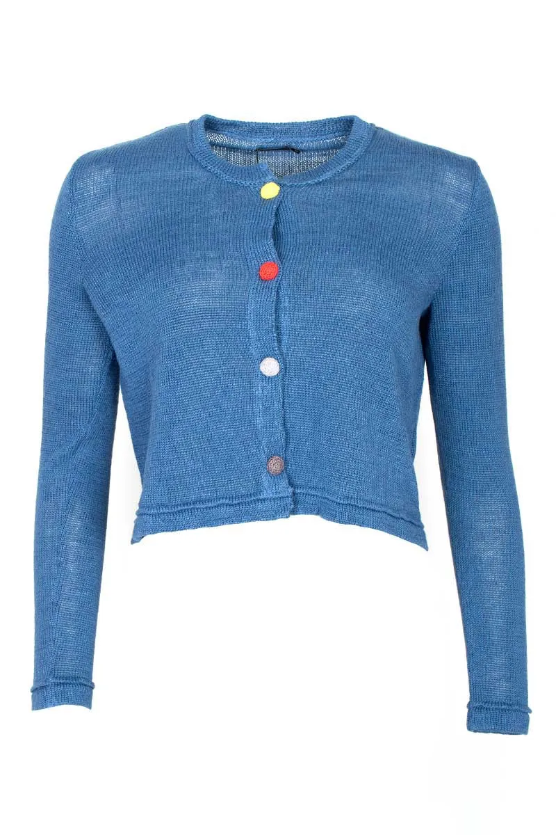 Blue Linen 6919 Cardigan
