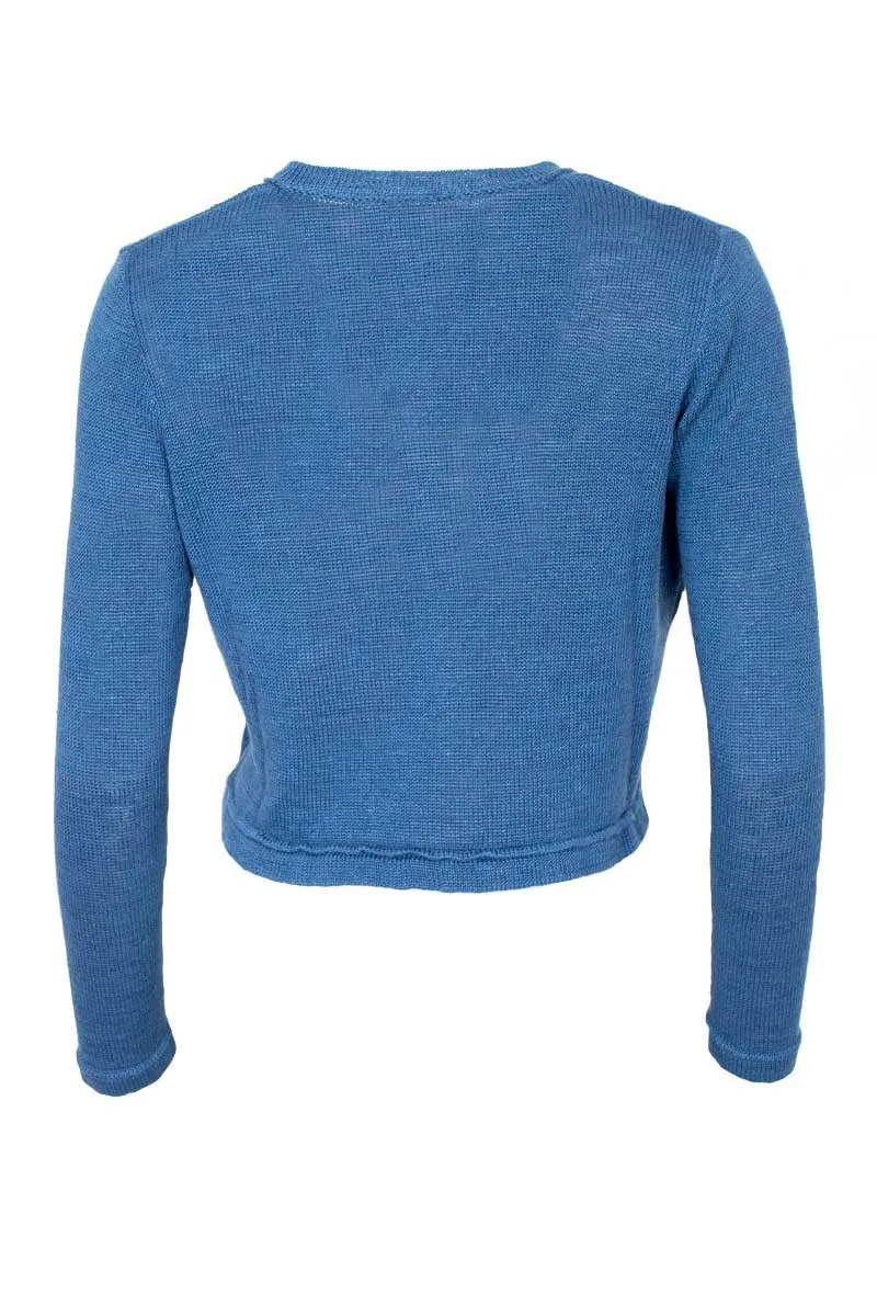 Blue Linen 6919 Cardigan