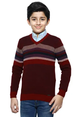 Boys Sweaters In Maroon SKU: KBE-0151-MAROON