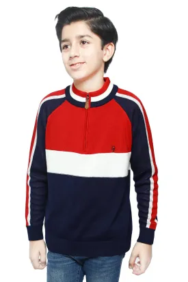 Boys Sweaters In Red SKU: KBE-0172-RED