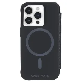 CASE-MATE iPhone 15 Pro Wallet Folio Black With MagSafe