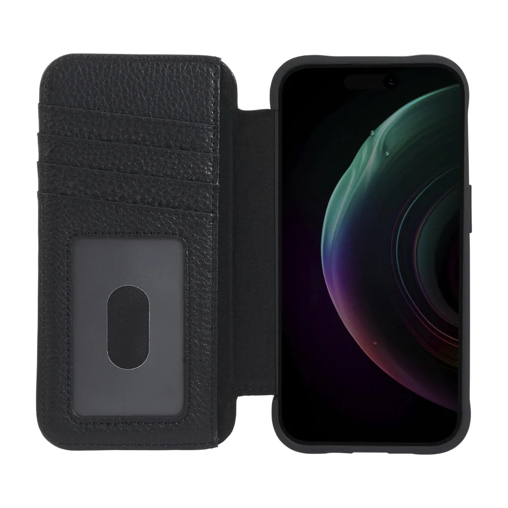 CASE-MATE iPhone 15 Pro Wallet Folio Black With MagSafe