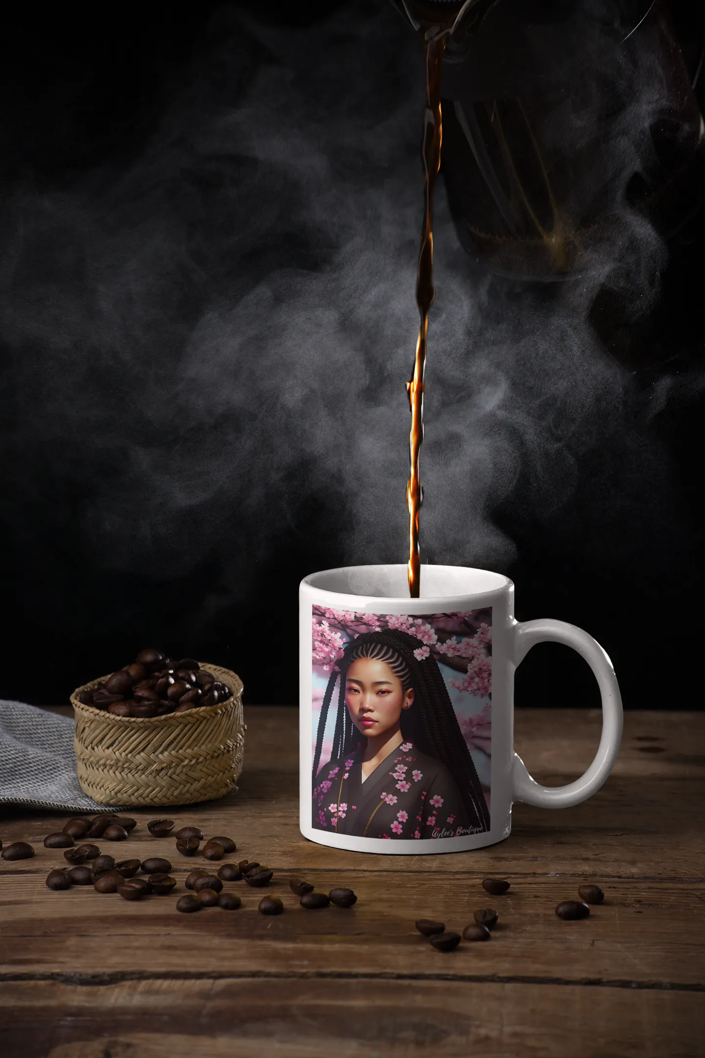 Cherry Blossoms Blasian Mug
