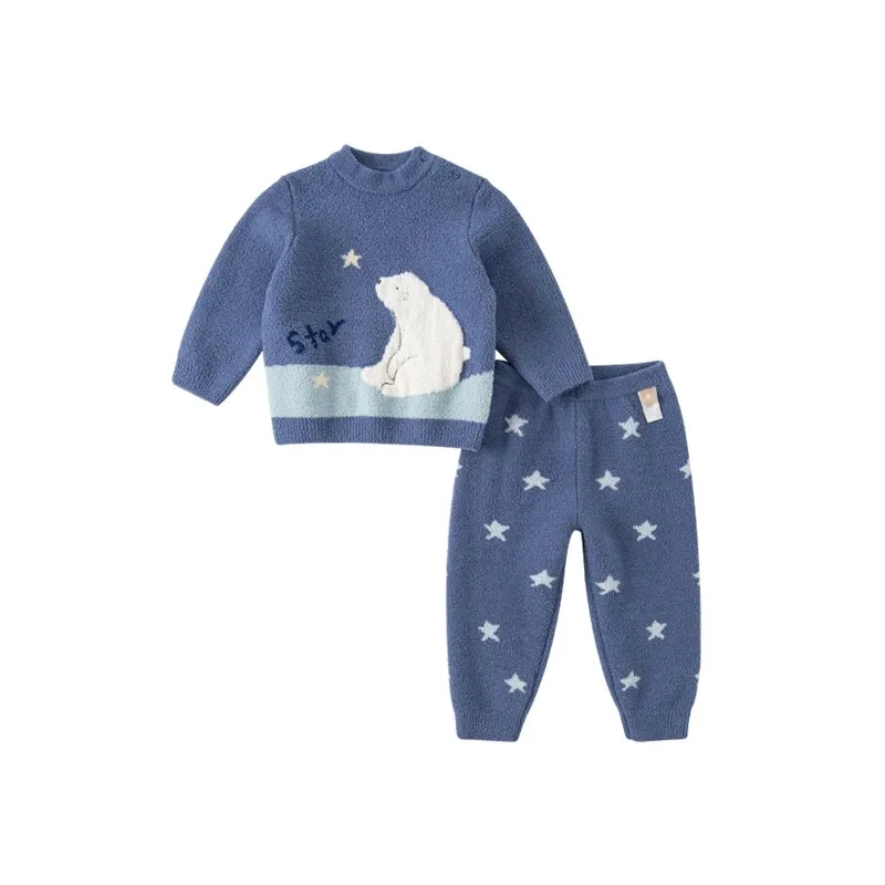 Children's Animal Printed Thermal Underwear Set