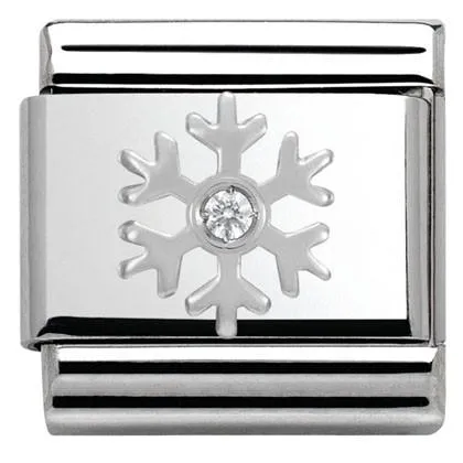 Classic Christmas silver Snowflake