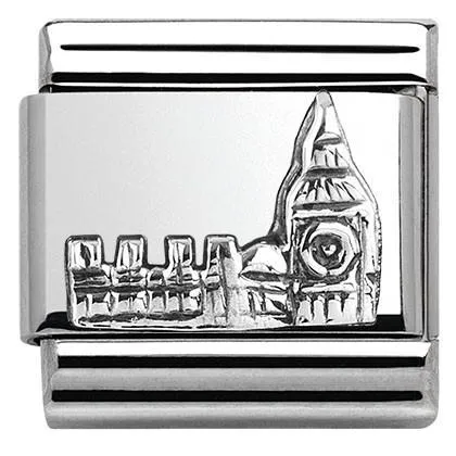 Classic MONUMENTS RELIEF, silver 925 Big Ben   330105/12