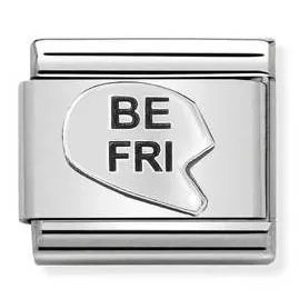 Classic OXIDIZED ,S/Steel,925 silver BE-FRI Heart   330101/42