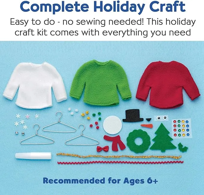 Creativity for Kids Holiday Sweater Ornaments Craft Kit