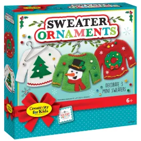 Creativity for Kids Holiday Sweater Ornaments Craft Kit