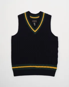 Cricket Vest Patchwork Like Navy