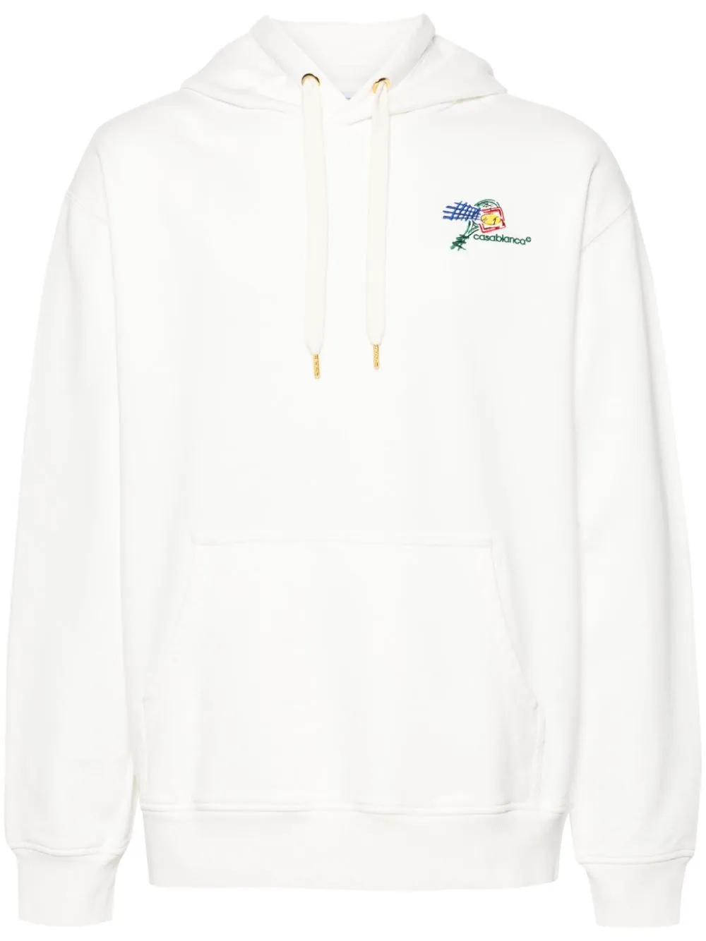 Croquis De Tennis logo-embroidered hoodie