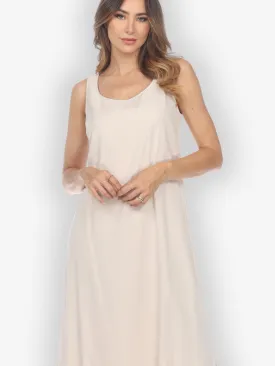 Cupra Light Beige Tank Dress