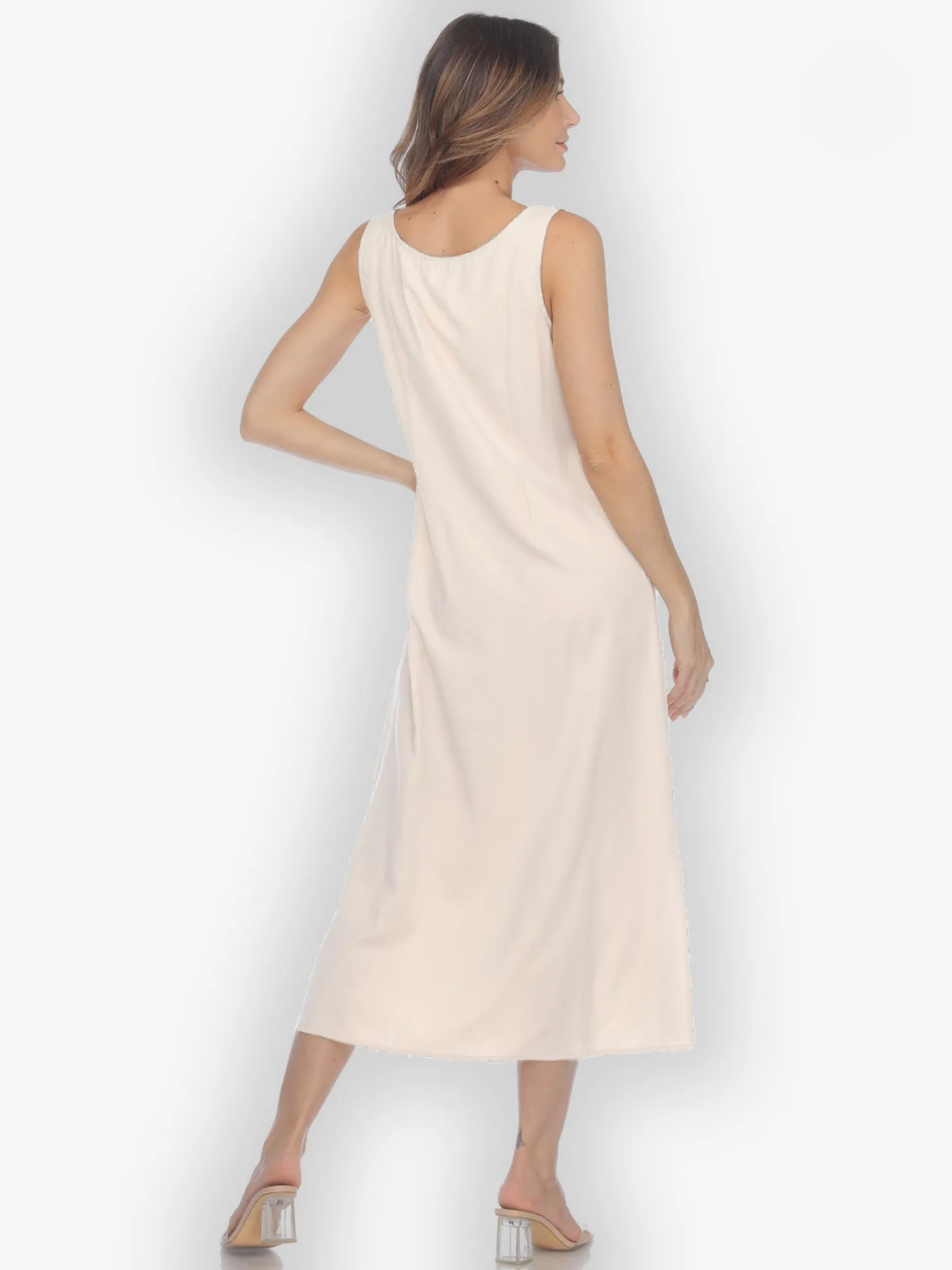 Cupra Light Beige Tank Dress