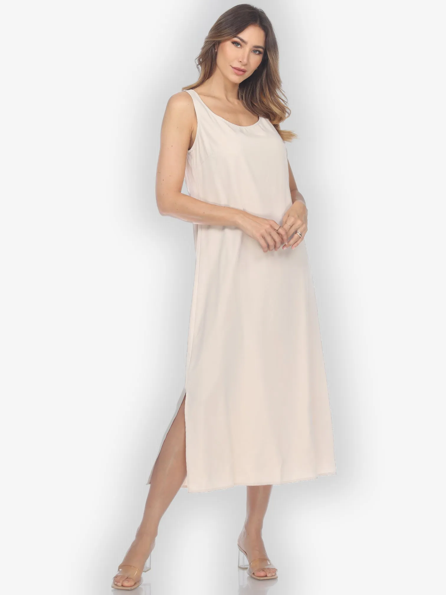 Cupra Light Beige Tank Dress