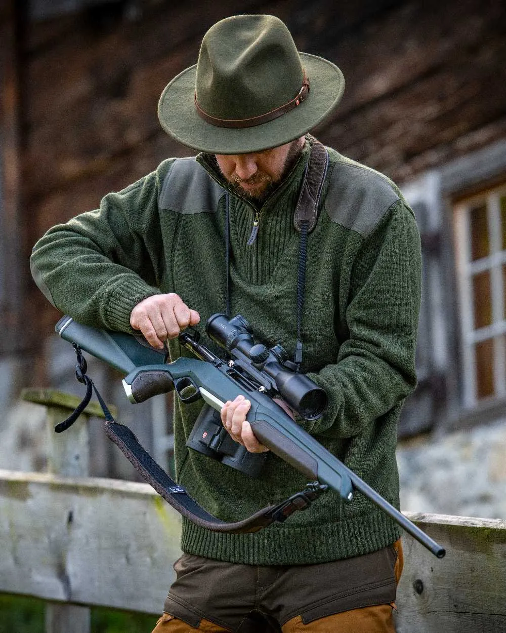 Deerhunter Carlisle Knit with Stormliner Zip Neck Sweater