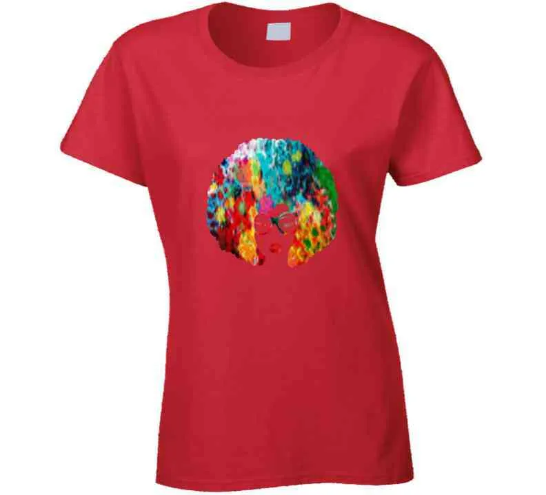 Floral Afro Ladies T Shirt and Hoodie