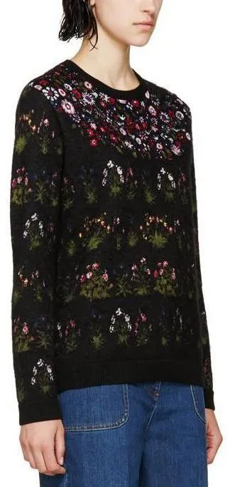 Floral Intarsia Knit 'Primavera' Sweater