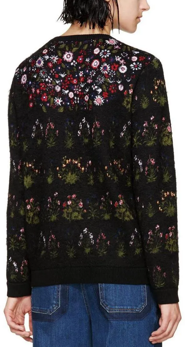 Floral Intarsia Knit 'Primavera' Sweater