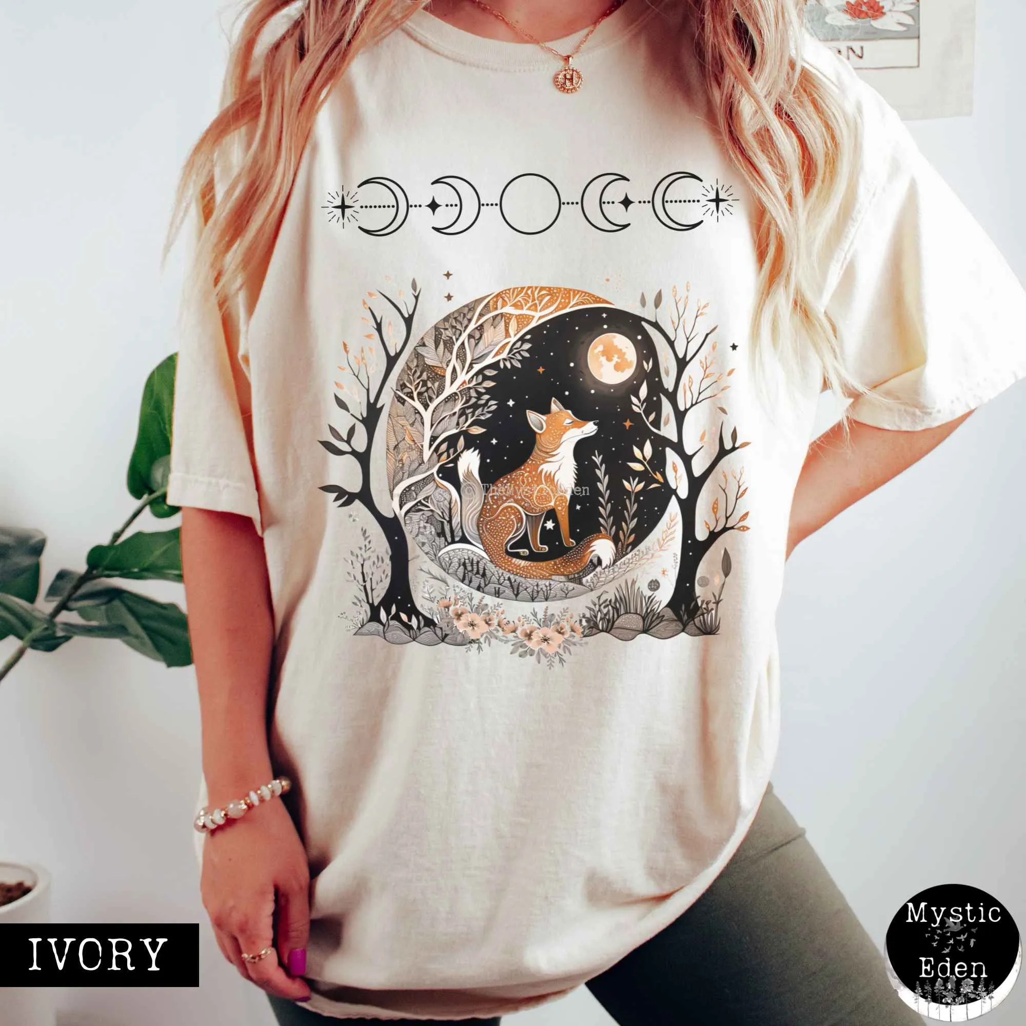 Fox goblincore shirt witchy whimsigoth t-shirt