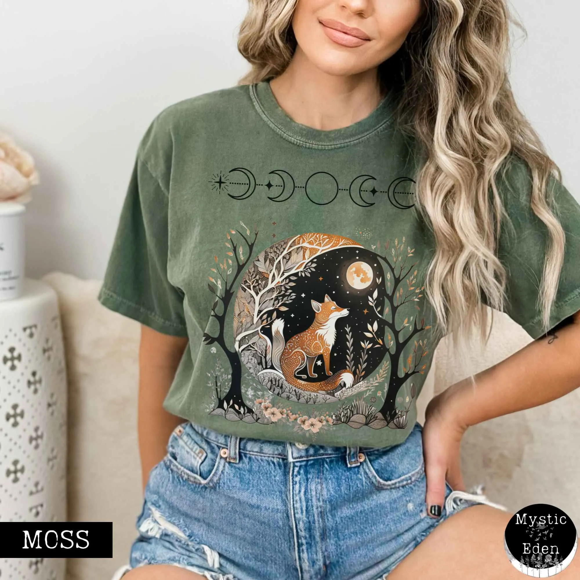 Fox goblincore shirt witchy whimsigoth t-shirt