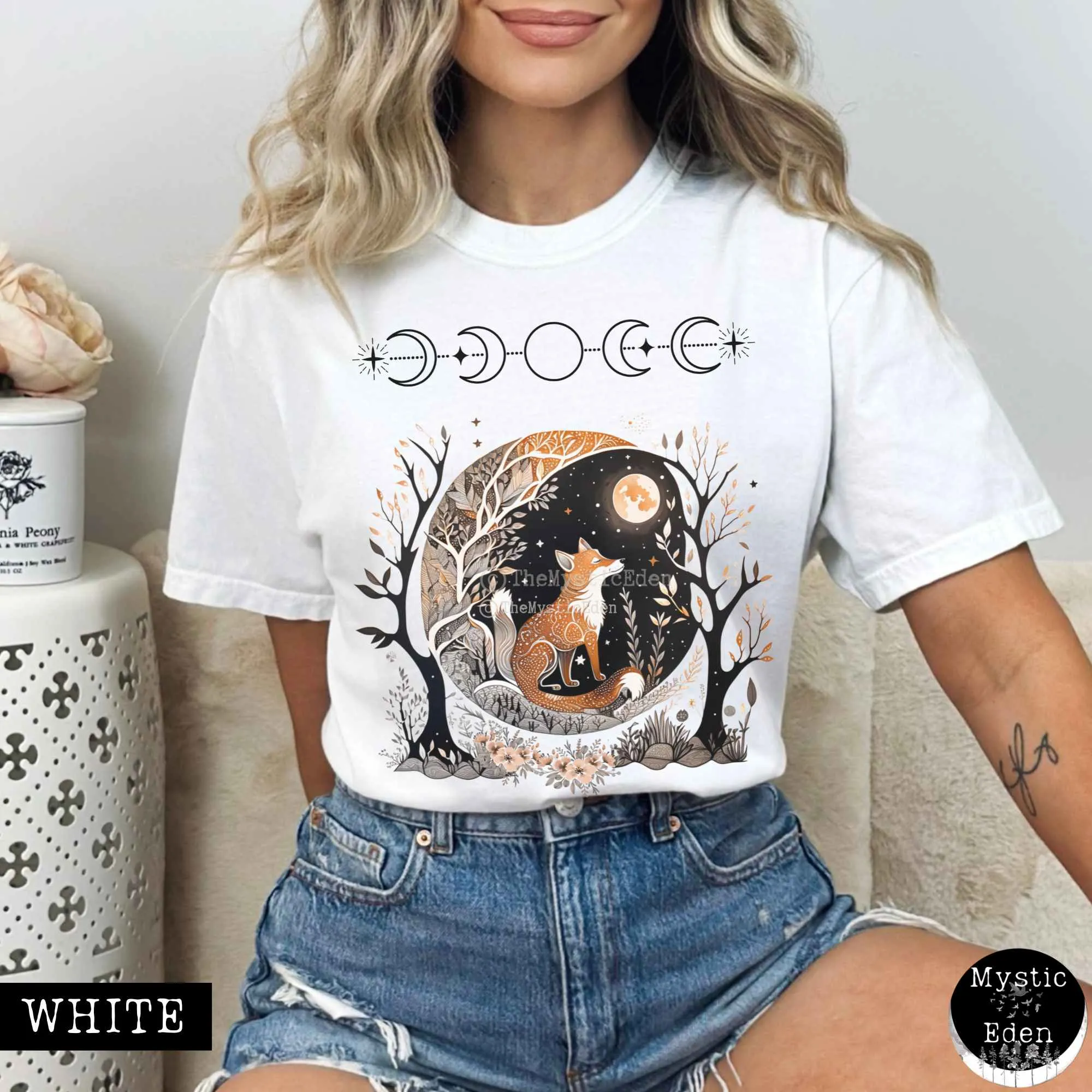 Fox goblincore shirt witchy whimsigoth t-shirt