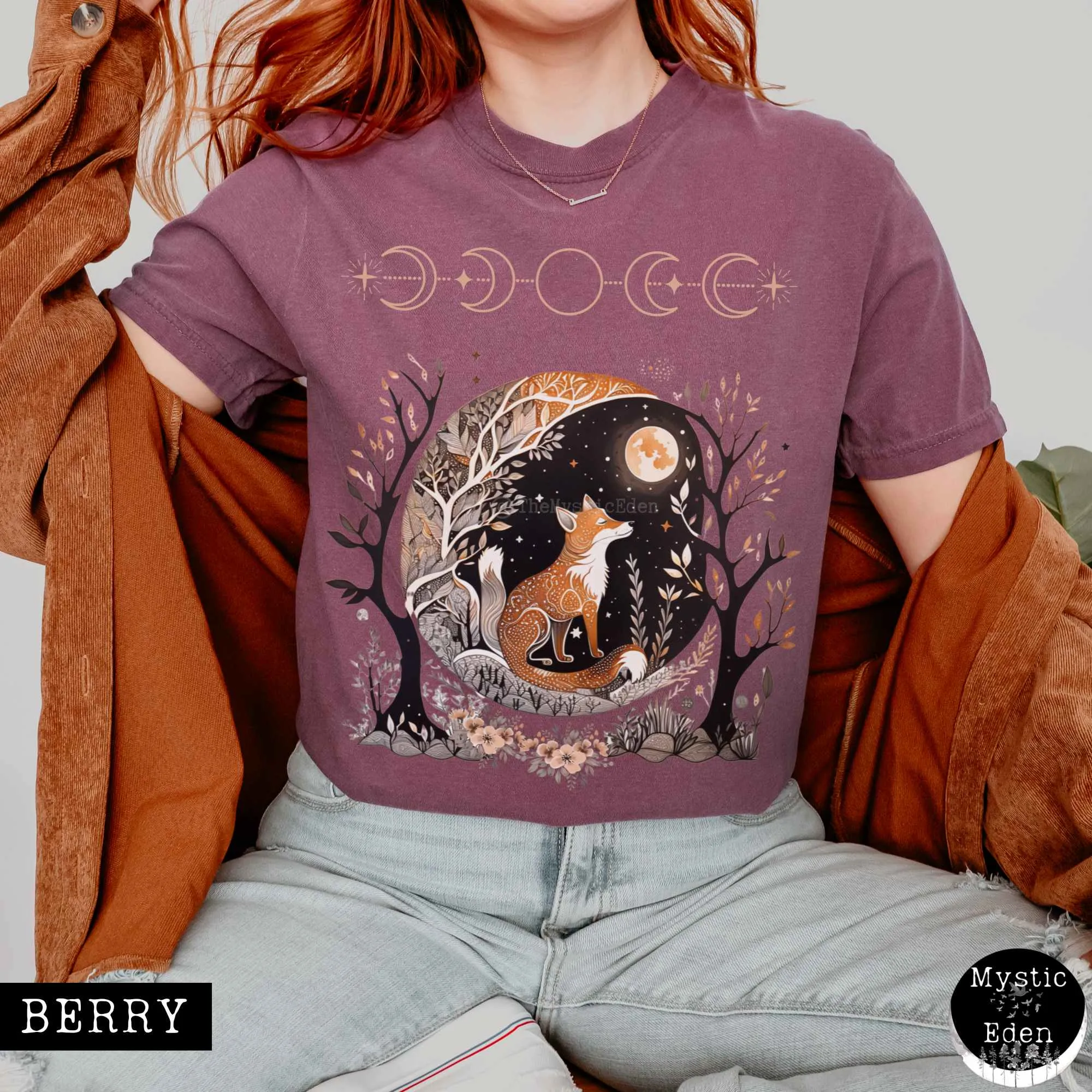 Fox goblincore shirt witchy whimsigoth t-shirt