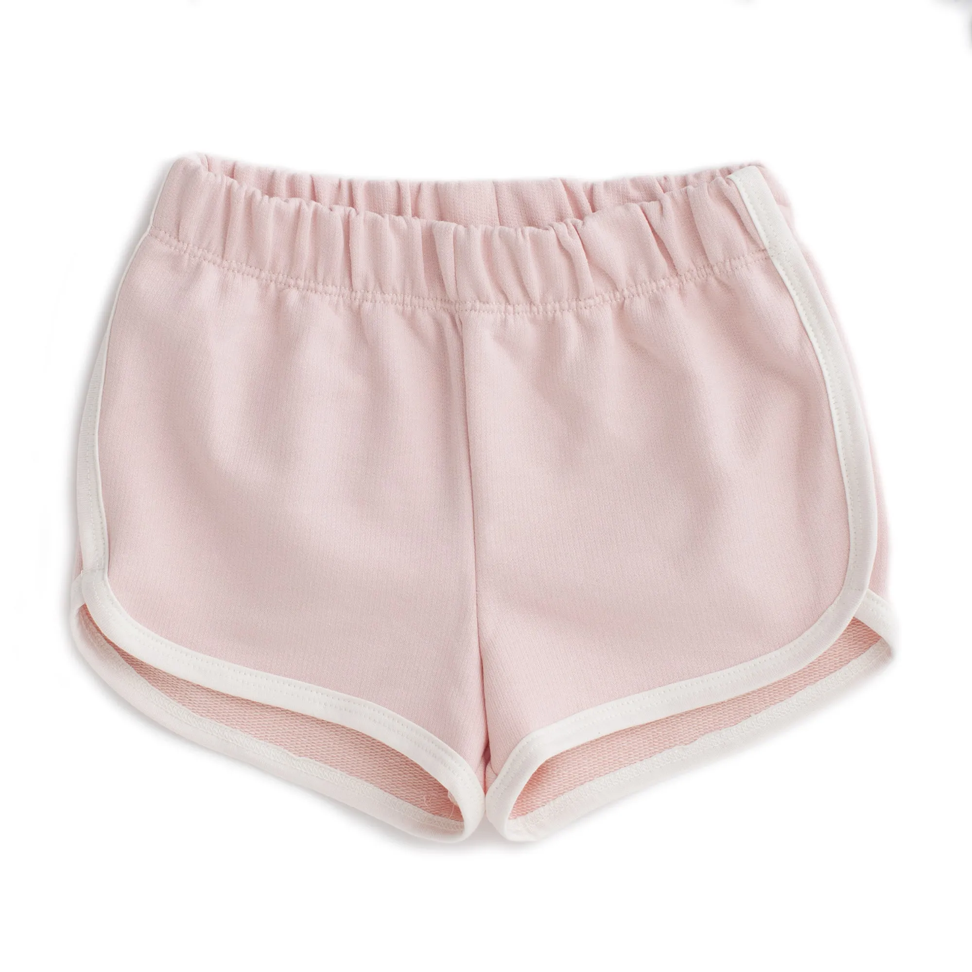 French Terry Shorts, Solid Pink