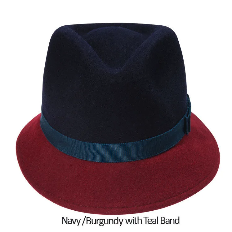 Gramercy Felt Hat  (H) M/L / Navy/Burgundy