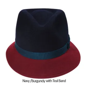 Gramercy Felt Hat  (H) M/L / Navy/Burgundy