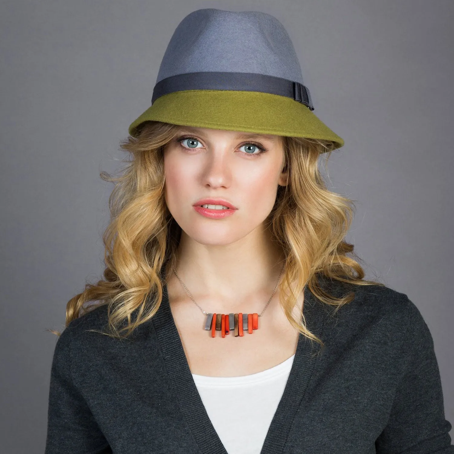 Gramercy Felt Hat  (H) M/L / Navy/Burgundy