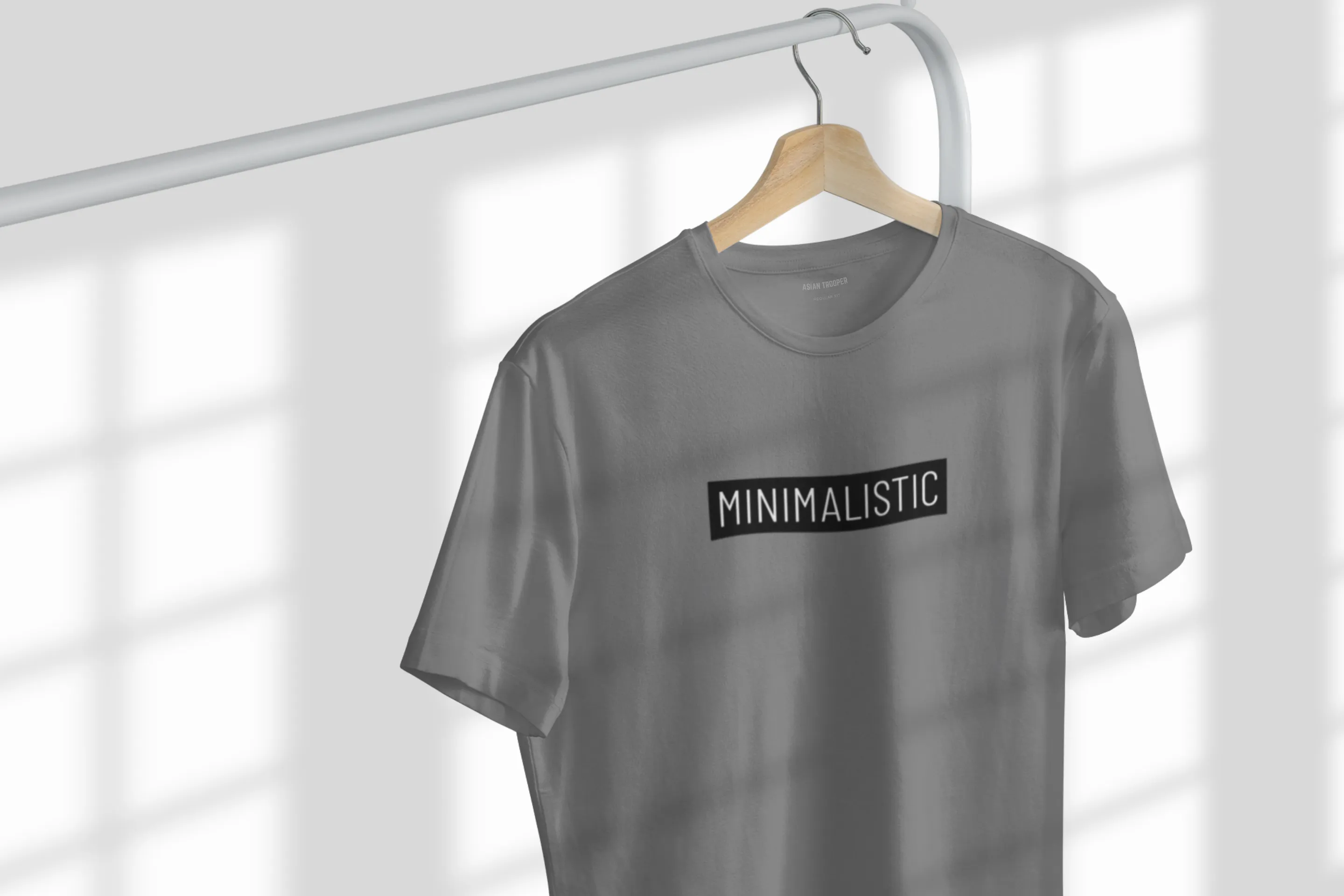 Gray Regular Fit Printed T-Shirt