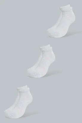 Grey Men's Sports Socks (Pack of 3)