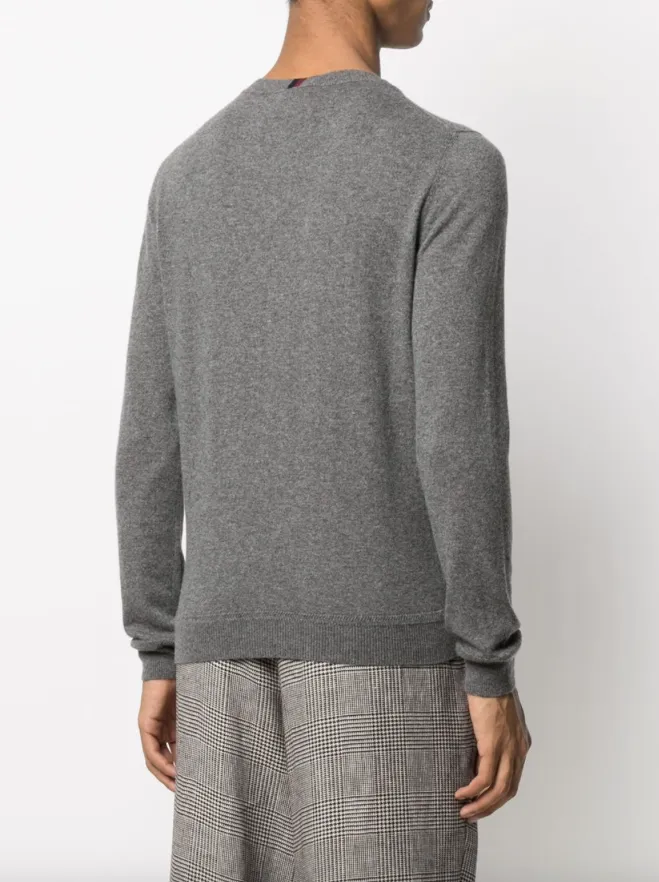 Gucci Grey cashmere crew neck sweater