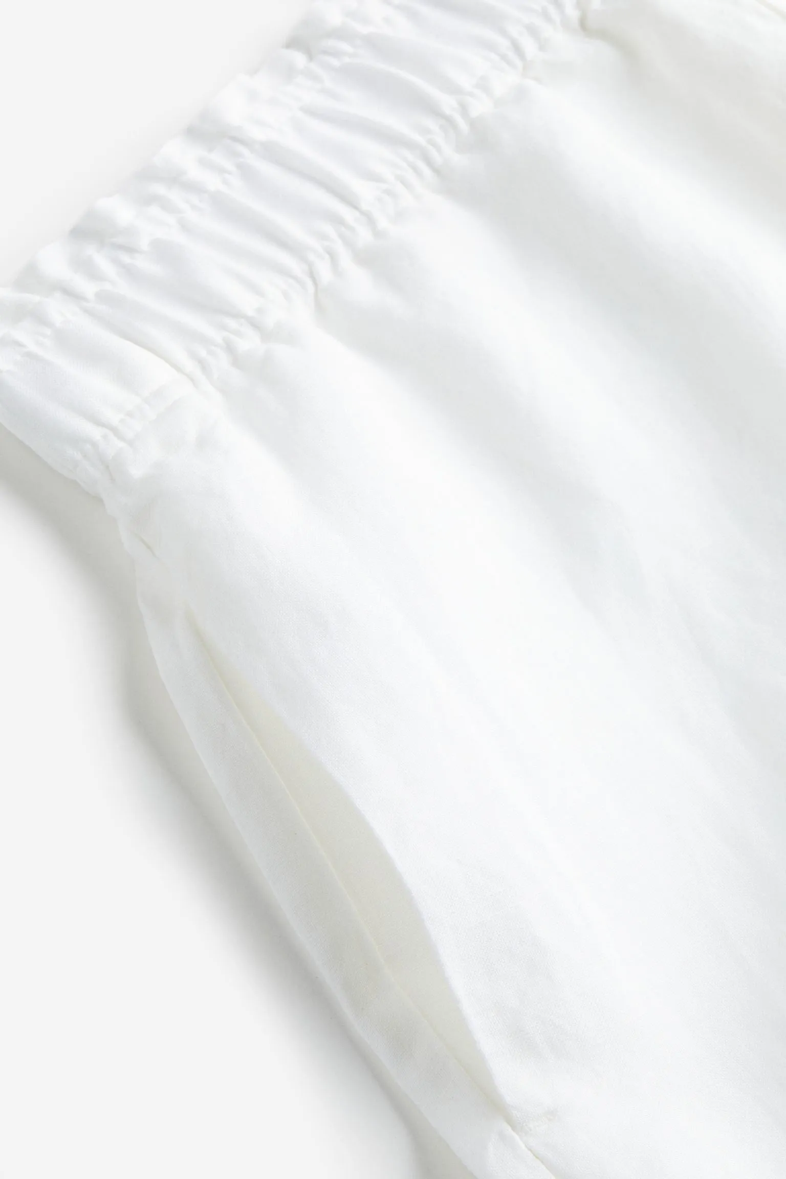 H&M Linen-blend Pull-on shorts, white