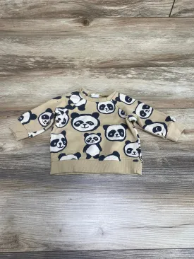 H&M Panda Print Sweatshirt Beige sz 6m
