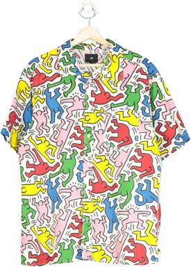 H&M x Keith Haring Multicoloured Graphic Print Shirt UK M