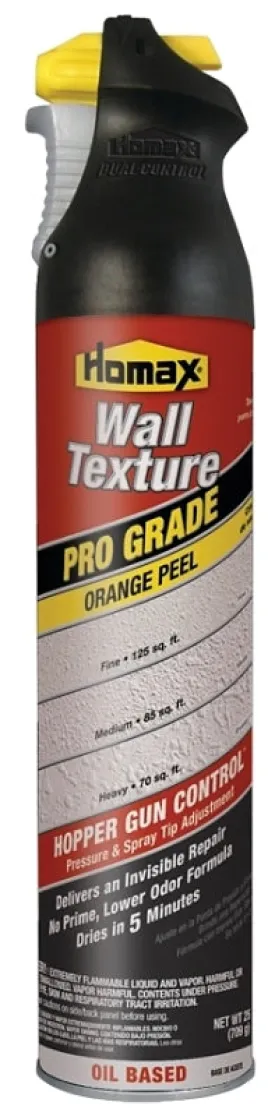 Homax 4555 Wall Texture, Slurry, Solvent, White, 25 oz Can :EA: QUANTITY: 1