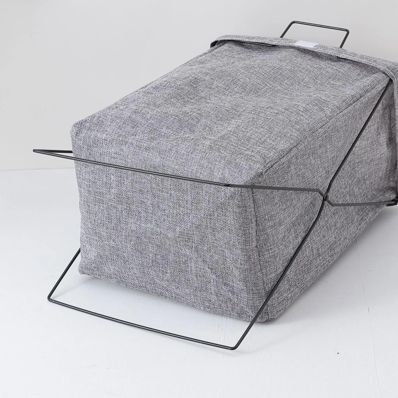 Homestic Laundry Basket For Clothes|Foldable Laundry Hamper|Basket For Toys, Dirty clothes, Storage "40 LTR" (Grey)