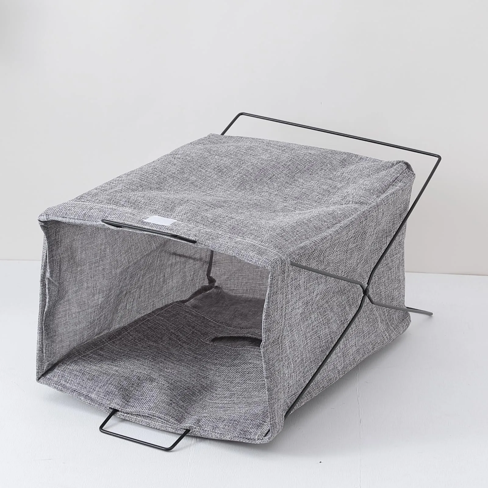 Homestic Laundry Basket For Clothes|Foldable Laundry Hamper|Basket For Toys, Dirty clothes, Storage "40 LTR" (Grey)