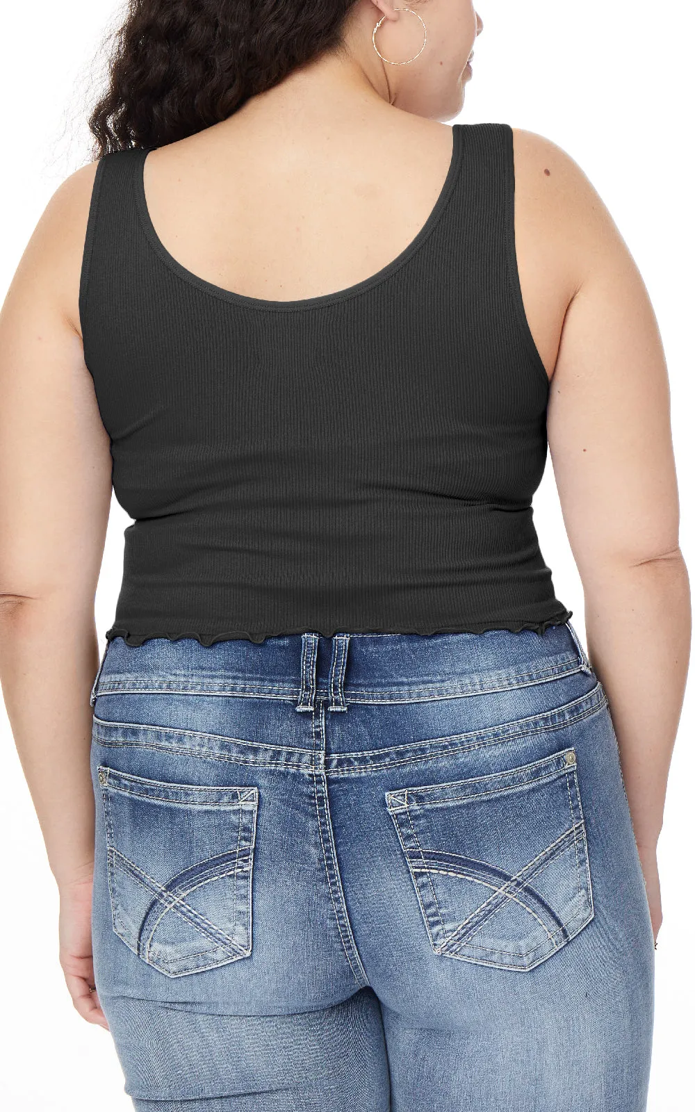 InstaSmooth® Lizzie Seamless Rib Scoop Tank 2 Pack