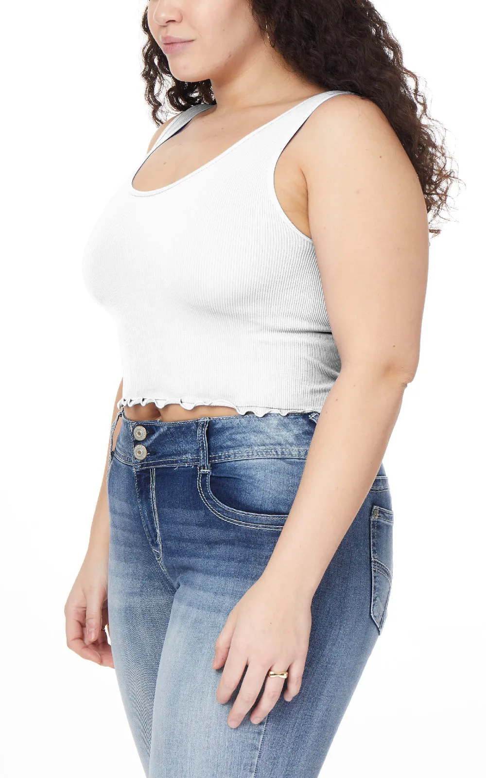 InstaSmooth® Lizzie Seamless Rib Scoop Tank 2 Pack