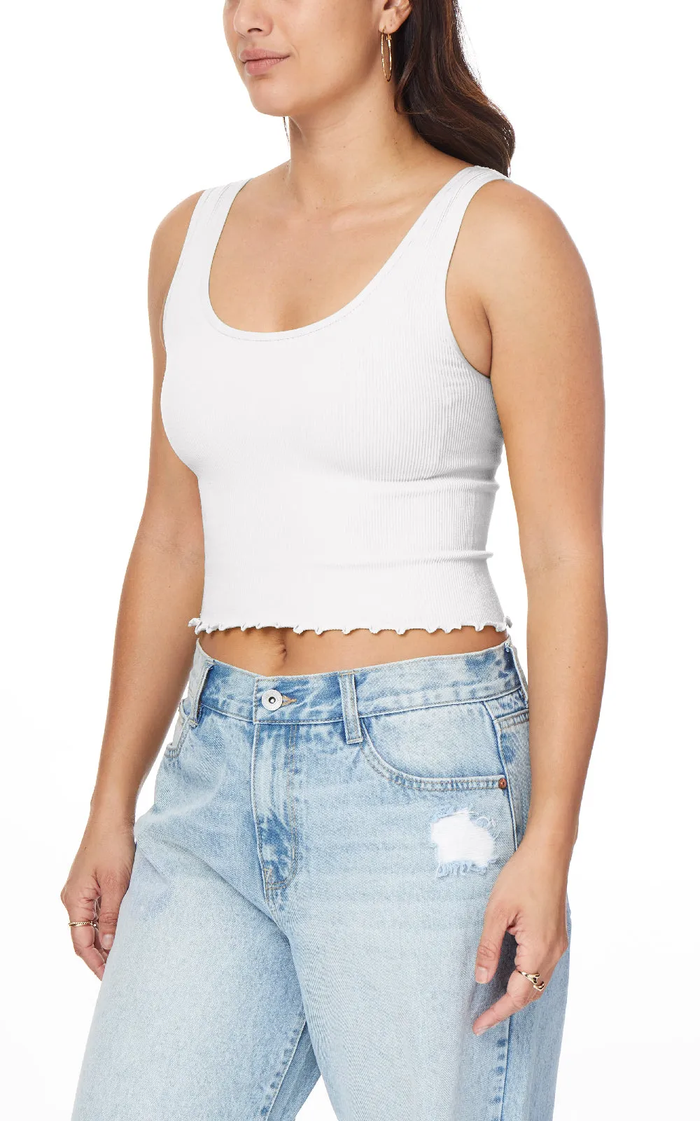 InstaSmooth® Lizzie Seamless Rib Scoop Tank 2 Pack